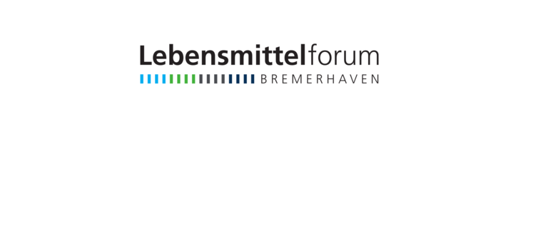 Logo Lebensmittelforum Bremerhaven mit kleinen Barcodestrichen in den Farben grün, blau und braun | © BIS