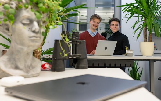 Pascal Nobereit (links) und Dustin Klepper studieren noch | © ©WFB/Björn Hake